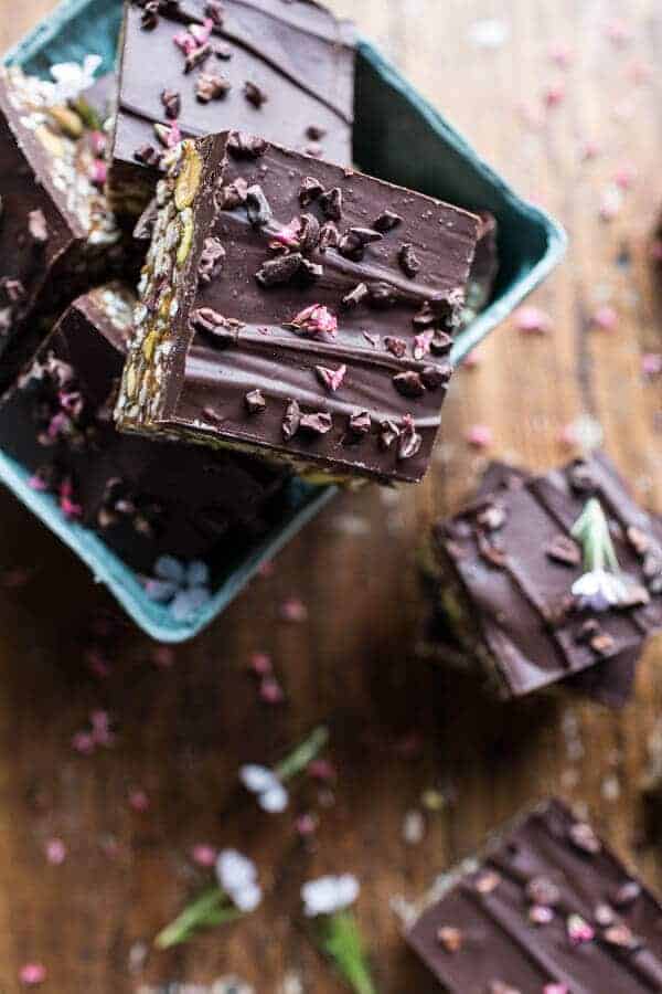 10 Minute Magical Chocolate Almond Butter Superfood Seed Bars | halfbakedharvest.com @hbharvest