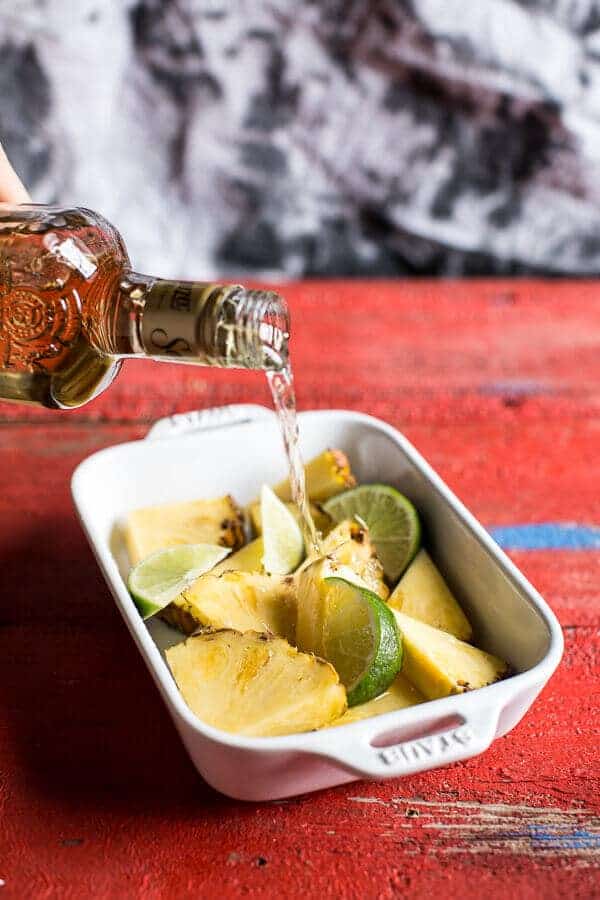 4-Ingredient Pineapple Lime Chelada (I made us a drink!) | halfbakedharvest.com @hbharvest