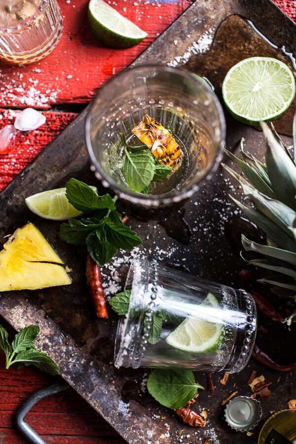 4-Ingredient Pineapple Lime Chelada (I made us a drink!) | halfbakedharvest.com @hbharvest