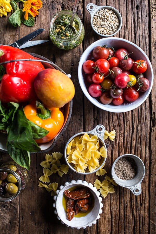 Everything But the Kitchen Sink Pasta Salad | halfbakedharvest.com @hbharvest
