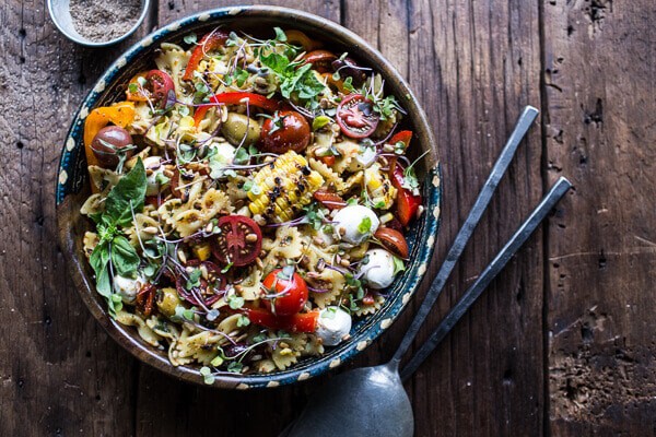 Everything But the Kitchen Sink Pasta Salad | halfbakedharvest.com @hbharvest