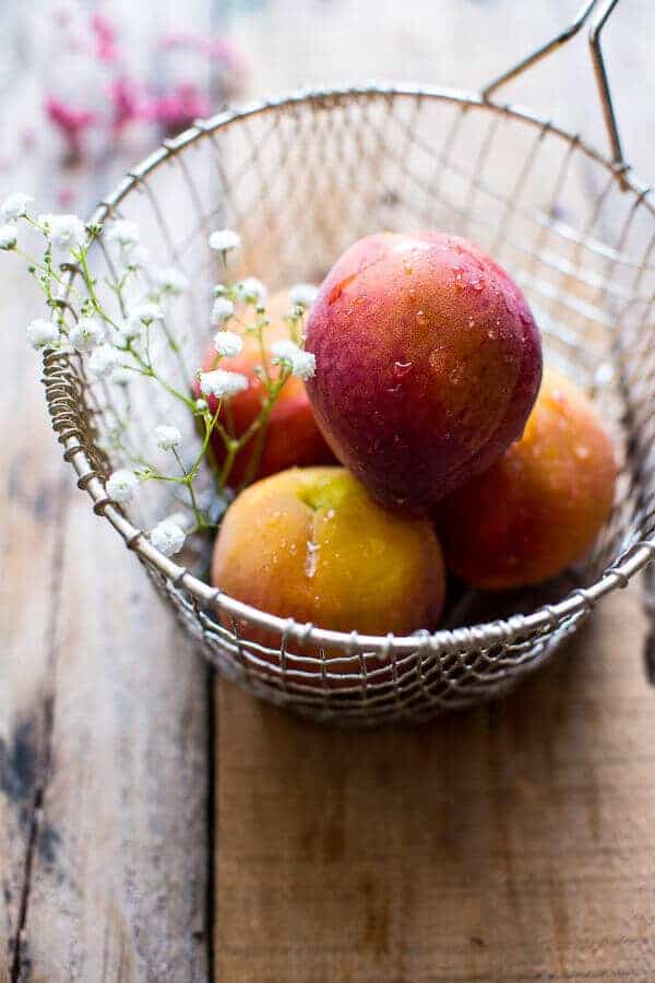 Fried Mozzarella and Caramelized Peach Caprese Burger | halfbakedharvest.com @hbharvest