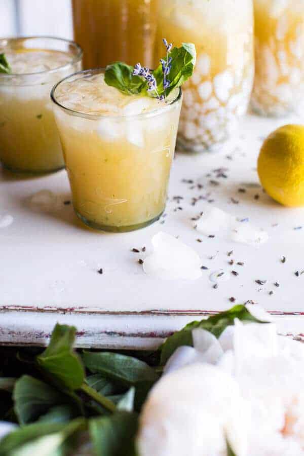 Lavender Basil Lemonade | a healthy drink to sip on all summer! halfbakedharvest.com @hbharvest