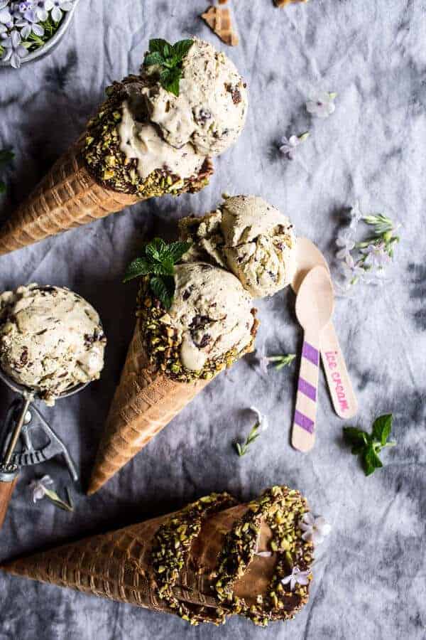 Pistachio Mint Chip Ice Cream-6