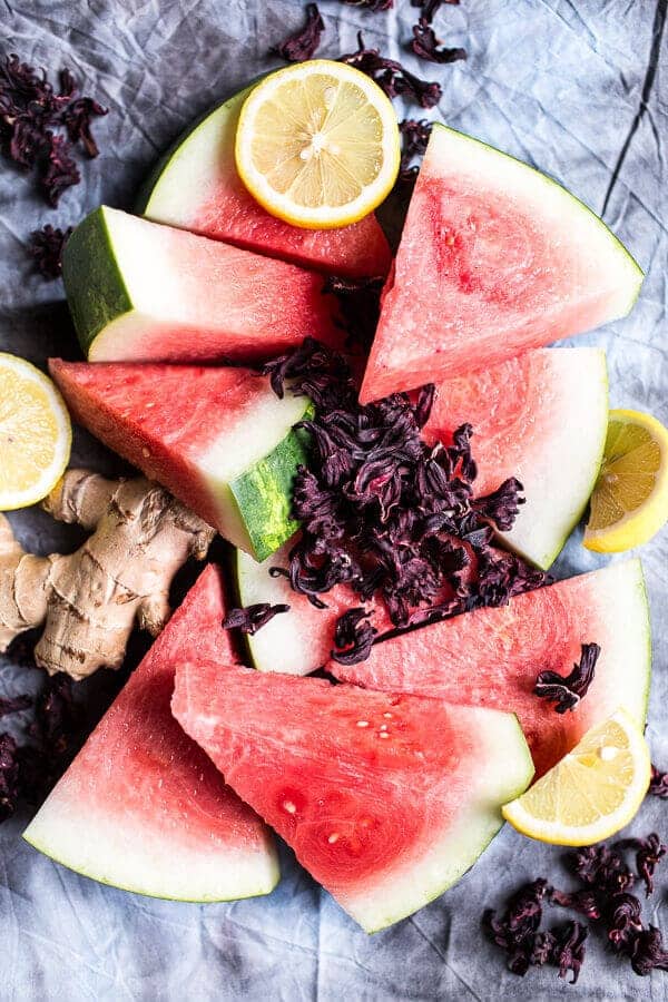 Ginger, Hibiscus and Minty Watermelon Popsicles | halfbakedharvest.com @hbharvest