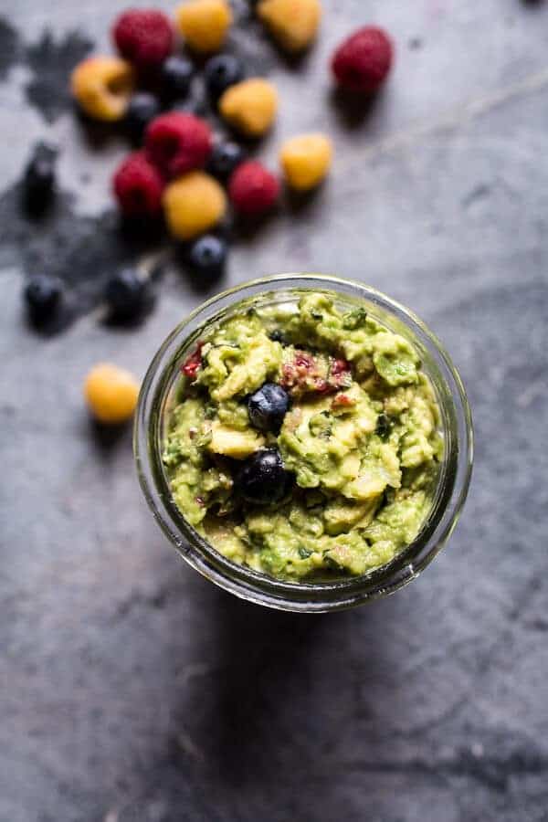 BBQ Chicken and Grilled Corn Rice Bowls with Berry Smashed Avocado | halfbakedharvest.com @hbharvest