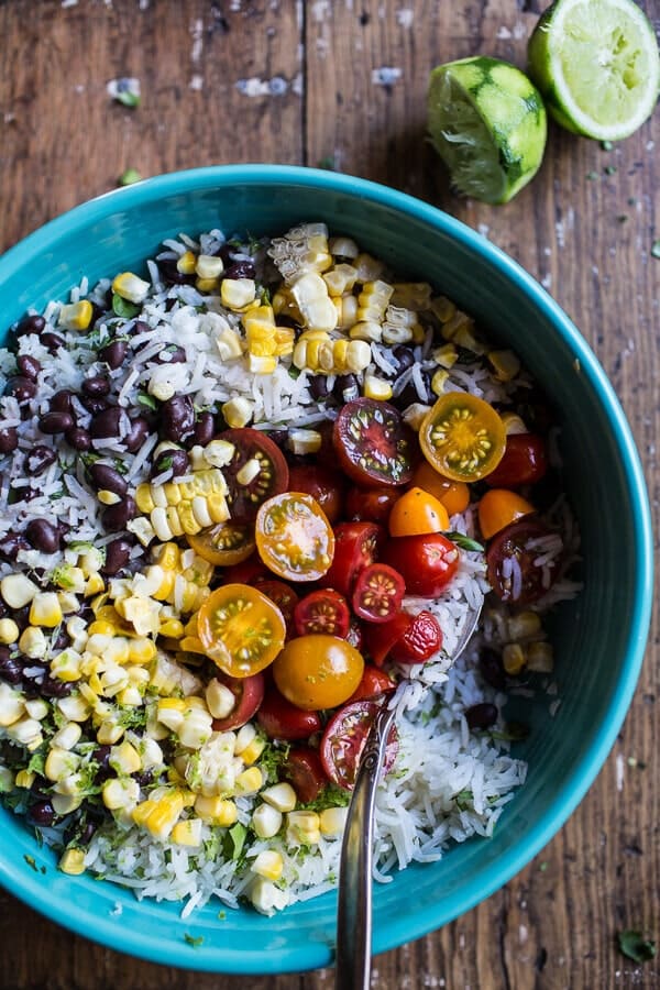 Chipotle Enchilada Shrimp with Rice and Beans | halfbakedharvest.com @hbharvest