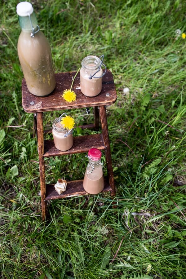 Chocolate Almond Milk with Creamy Malted Coffee Ice Cubes | halfbakedharvest.com @hbharvest