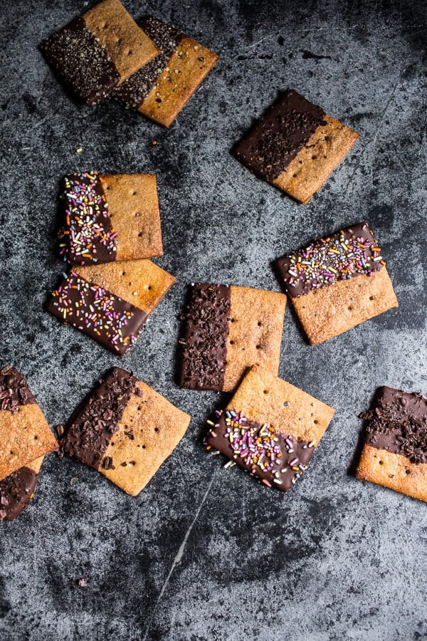 Chocolate Dipped Peanut Butter Espresso S’more | halfbakedharvest.com @hbharvest