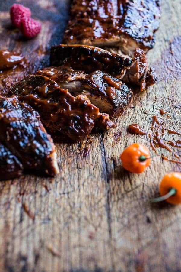 Crockpot Grilled Fiery Habanero Apricot BBQ Ribs | halfbakedharvest.com @hbharvest