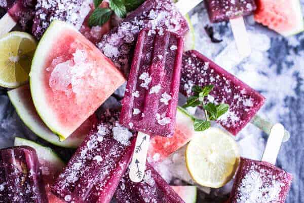 Ginger, Hibiscus and Minty Watermelon Popsicles | halfbakedharvest.com @hbharvest