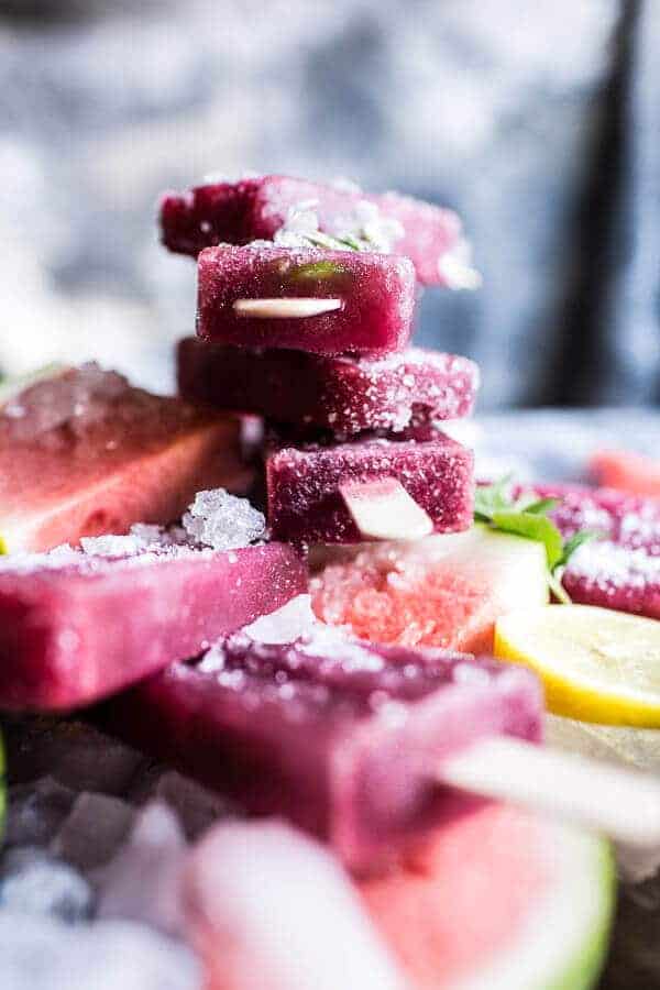 Ginger, Hibiscus and Minty Watermelon Popsicles | halfbakedharvest.com @hbharvest