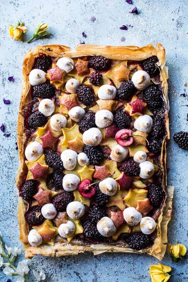 Honey Butter Stone Fruit and Blackberry Meringue Tart | halfbakedharvest.com @hbharvest