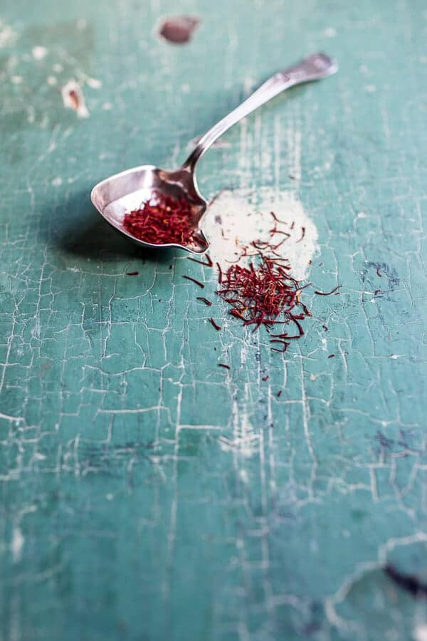 Skinny Greek Feta Fries with Roasted Garlic Saffron Aioli | halfbakedharvest.com @hbharvest