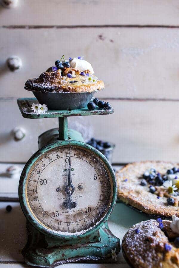 Sweet Blueberry Buttermilk Pies with Chamomile Cream | halfbakedharvest.com @hbharvest