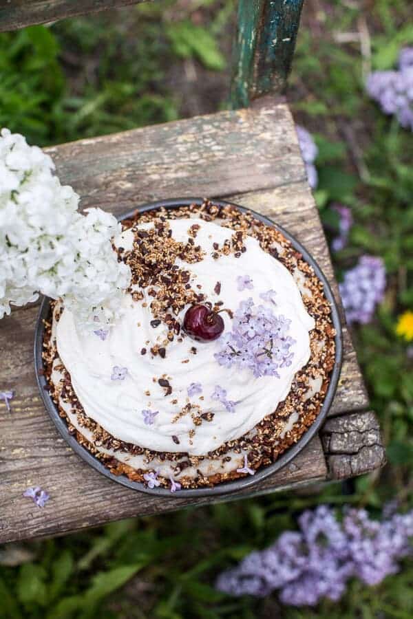 Miso Chocolate Fudge and Haupia (coconut pudding) Macaroon Pie | halfbakedharvest.com @hbharvest