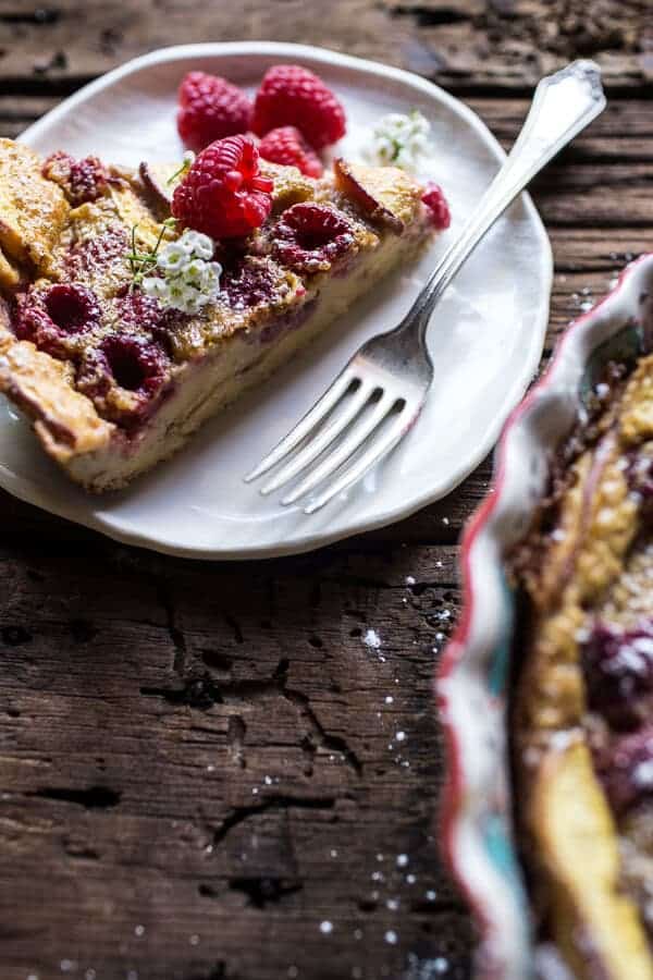 Raspberry, Nectarine and Sweet Corn Clafoutis | halfbakedharvest.com @hbharvest
