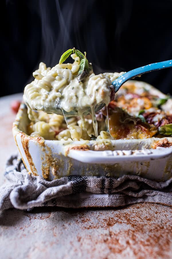 4-Cheese Caprese Mac and Cheese | halfbakedharvest.com @hbharvest