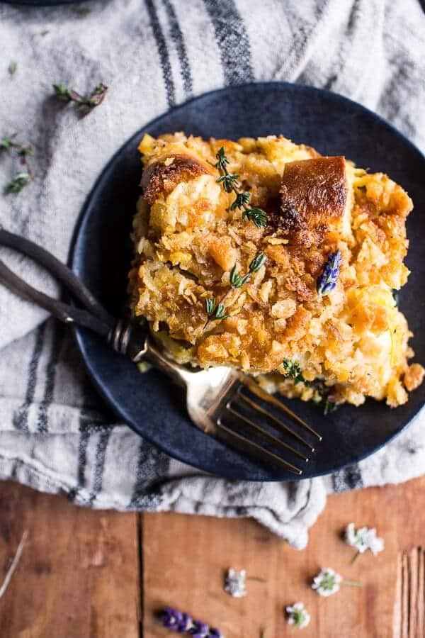 One Pan Healthier Chicken and Zucchini Noodle Casserole | halfbakedharvest.com @hbharvest