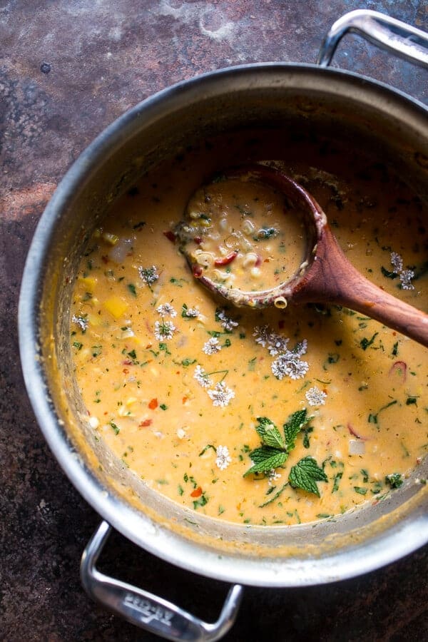 Thai Chile Corn Chowder with Coconut Fried Shrimp | halfbakedharvest.com @hbharvest