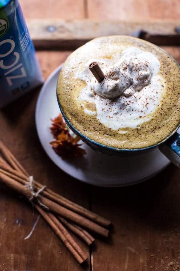 Coconut Pumpkin Spice Latte | halfbakedharvest.com @ZICOcoconut 