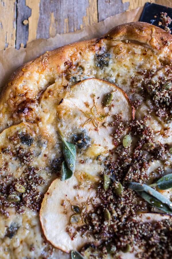 Apple and Caramelized Onion Pizza with Pumpkin Seed Pangrattato | halfbakedharvest.com @hbharvest