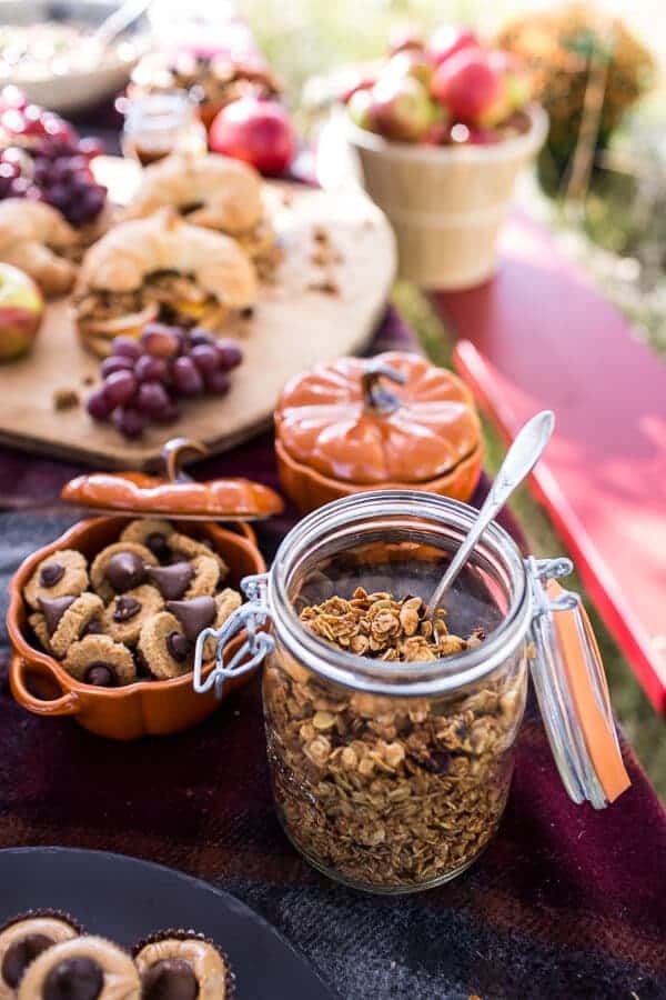 Easy Peanut Butter Pumpkin Seed Granola | halfbakedharvest.com @hbharvest