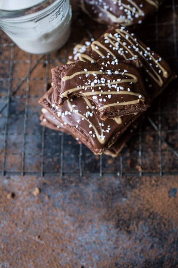 Homemade Chocolate Peanut Butter Fudge Pop-Tarts | halfbakedharvest.com @hbharvest
