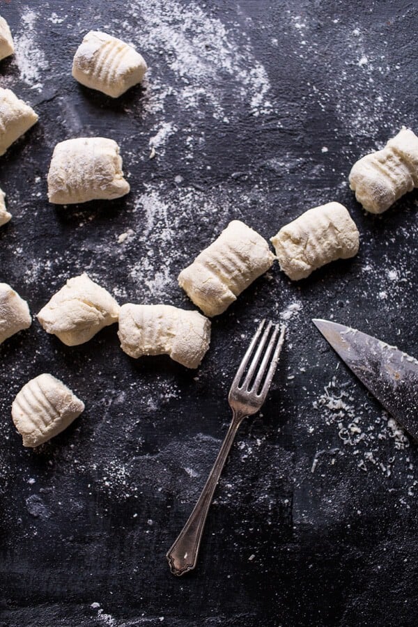 One-Pan Spinach and Cheese Gnocchi with Roasted Garlic Tomato Cream Sauce | halfbakedharvest.com @hbharvest
