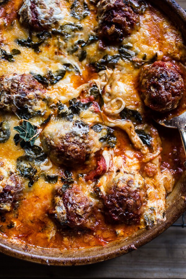 Simple Baked Italian Oregano Meatballs | halfbakedharvest.com @hbharvest