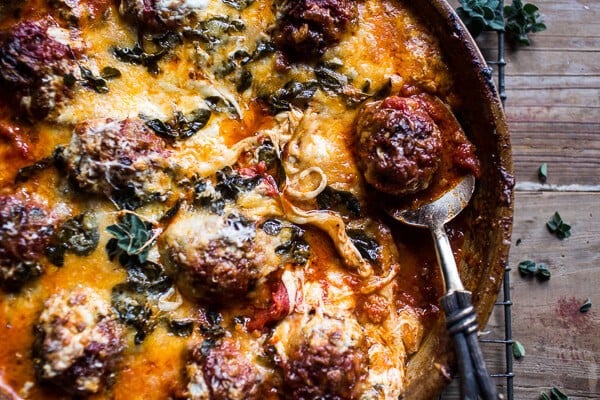 Simple Baked Italian Oregano Meatballs | halfbakedharvest.com @hbharvest