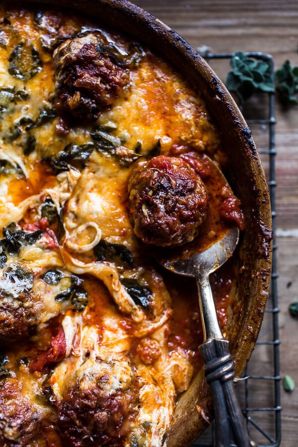 Simple Baked Italian Oregano Meatballs | halfbakedharvest.com @hbharvest