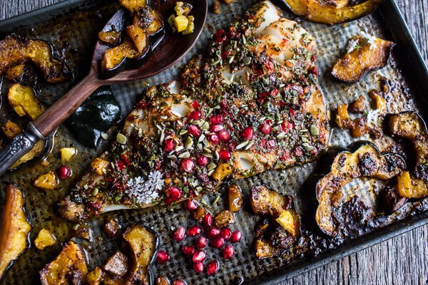 Slow Roasted Cod with Brown Sugar Pineapple Glazed Acorn Squash | halfbakedharvest.com @hbharvest