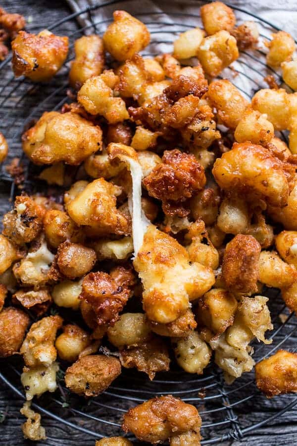 Broccoli Cheddar Soup with Fried Cheese Curds | halfbakedharvest.com @hbharvest