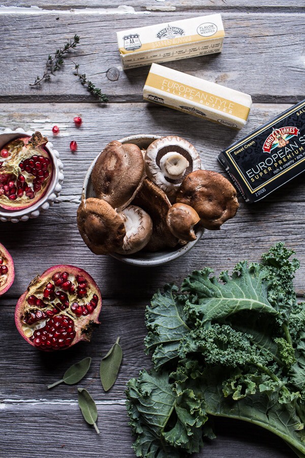 Buttered Hazelnut Crepes with Caramelized Wild Mushrooms, Kale and Goat Cheese | halfbakedharvest.com @hbharvest