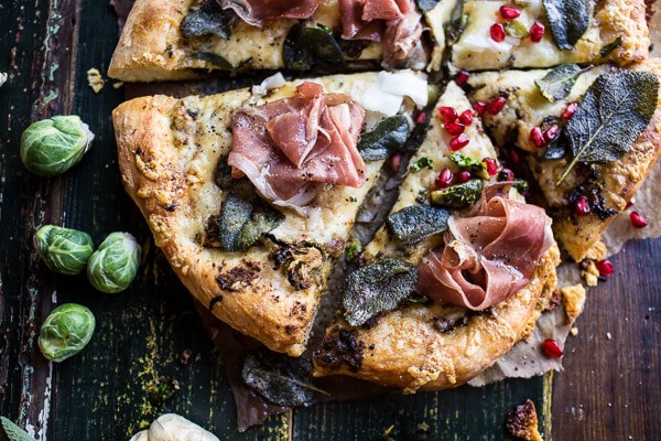 Charred Brussels Sprout Pizza with Browned Sage Butter (VIDEO) | halfbakedharvest.com @hbharvest