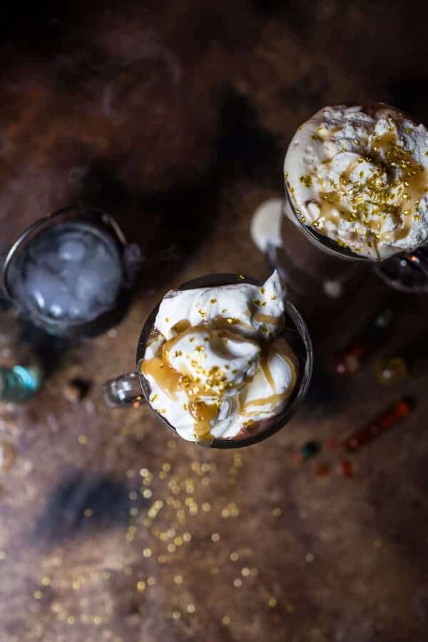 Pumpkin Butterbeer Hot Chocolate (VIDEO) | halfbakedharvest.com @hbharvest