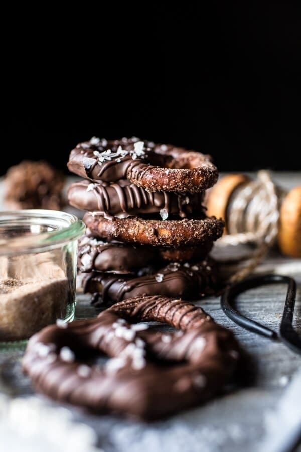 Chocolate Covered Cinnamon Sugar Pretzels | halfbakedharvest.com @hbharvest