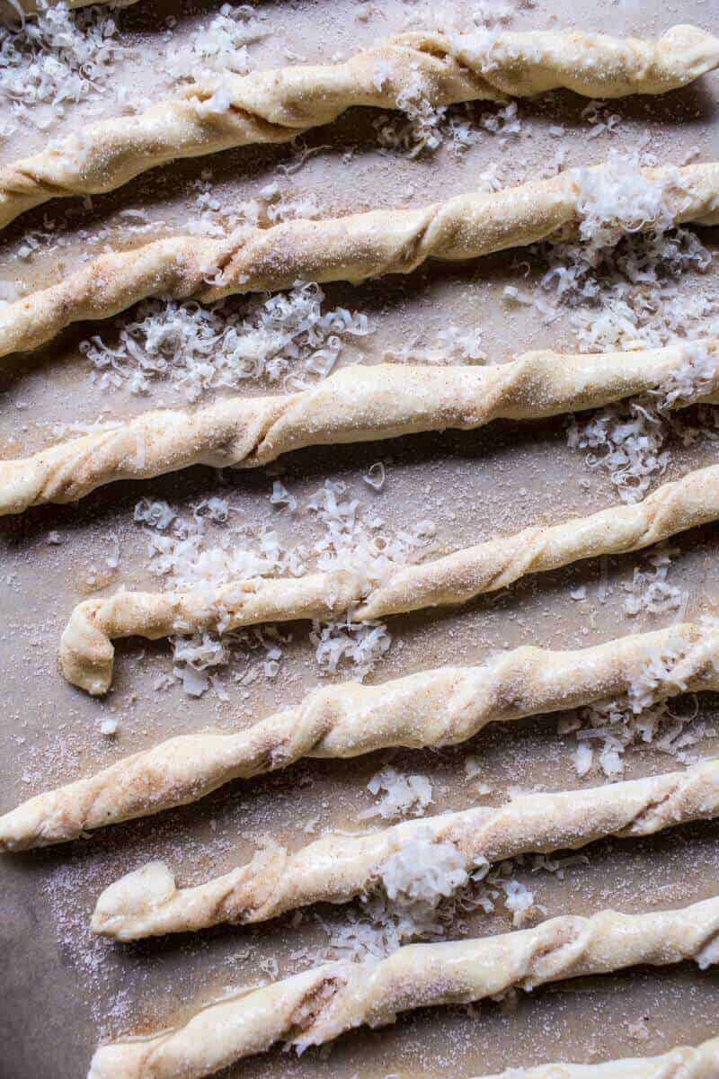 Maple Cream Sweet Potato Soup with Cheddar Cinnamon Sugar Twist | halfbakedharvest.com @hbharvest