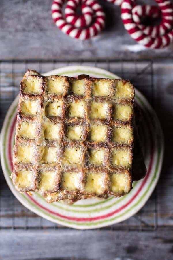 Baked Gingerbread Custard Waffle French Toast | halfbakedharvest.com @hbharvest