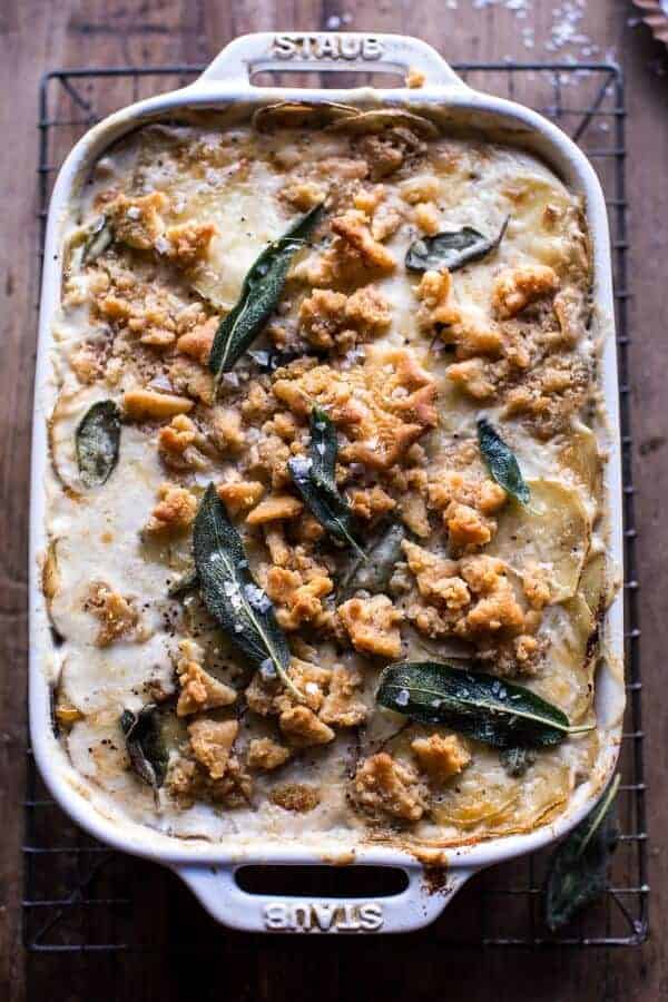 Cheesy Potato Au Gratin with Buttery Ritz Cracker Crumbs | halfbakedharvest.com @hbharvest