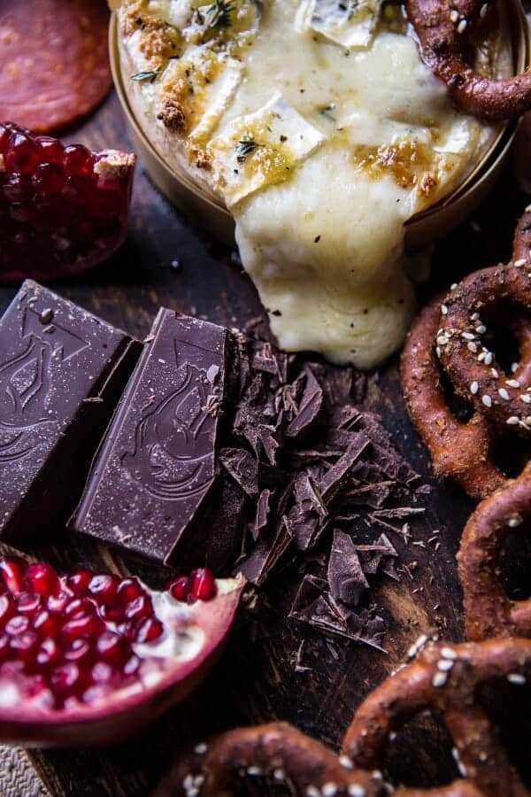 Honey Baked Brie with Seasoned Pretzels (EASY CHRISTMAS APPETIZER) | halfbakedharvest.com @hbharvest