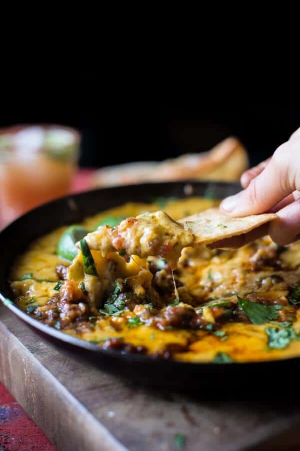 Queso Fundido alla Tequila | halfbakedharvest.com @hbharvest