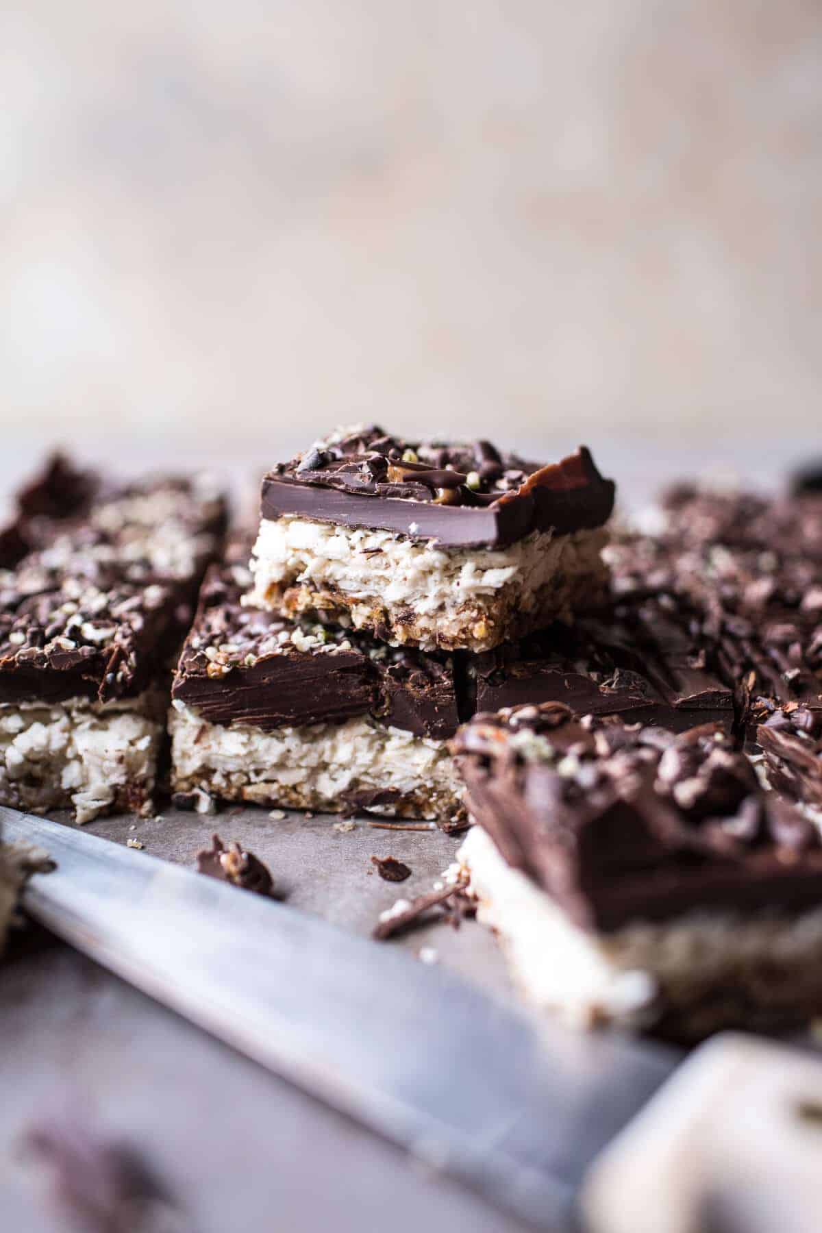 Chocolate Coconut Almond Bars | halfbakedharvest.com @hbharvest
