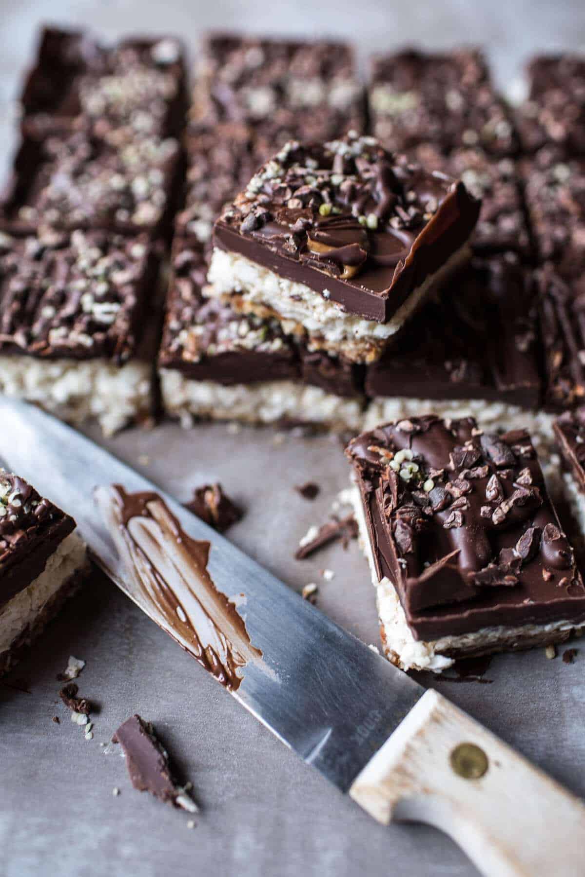 Chocolate Coconut Almond Bars | halfbakedharvest.com @hbharvest