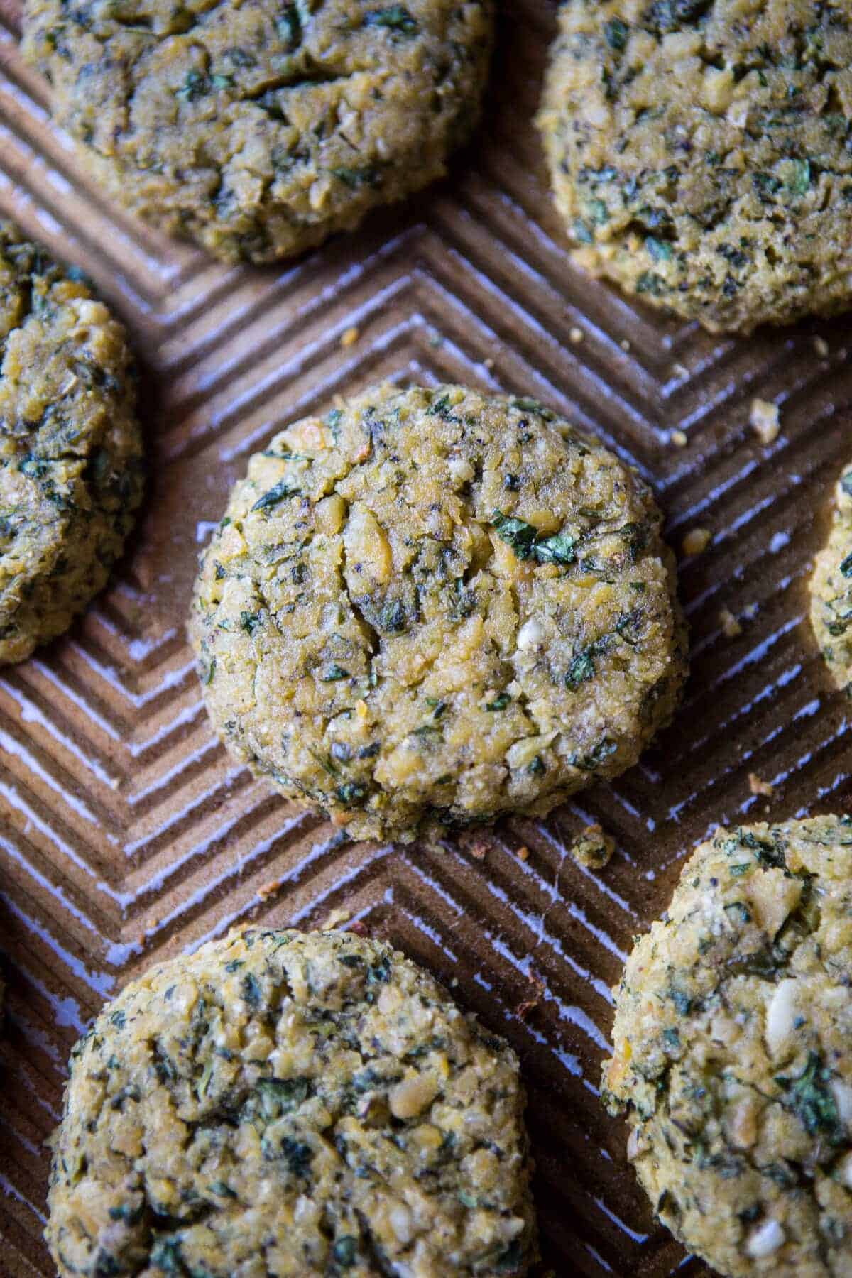 Greek Falafel Melts with Green Tahini Special Sauce | halfbakedharvest.com @hbharvest