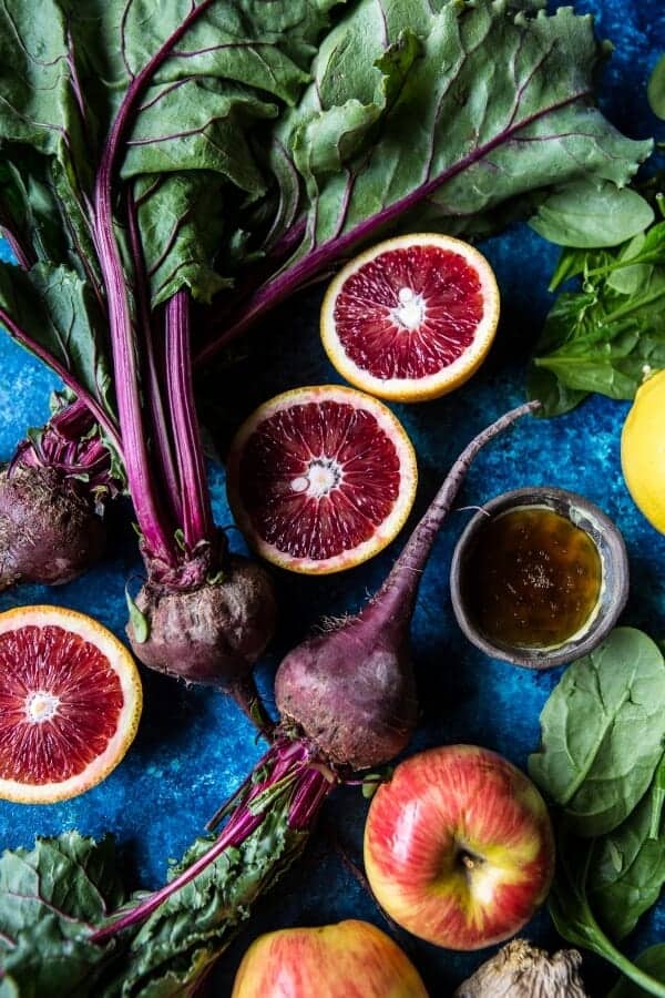 Red’s 3 Favorite Winter Juices and Smoothies- Protein Packed Matcha Smoothie-Citrus Beet Juice-Tropical Carrot Juice | halfbakedharvest.com @hbharvest