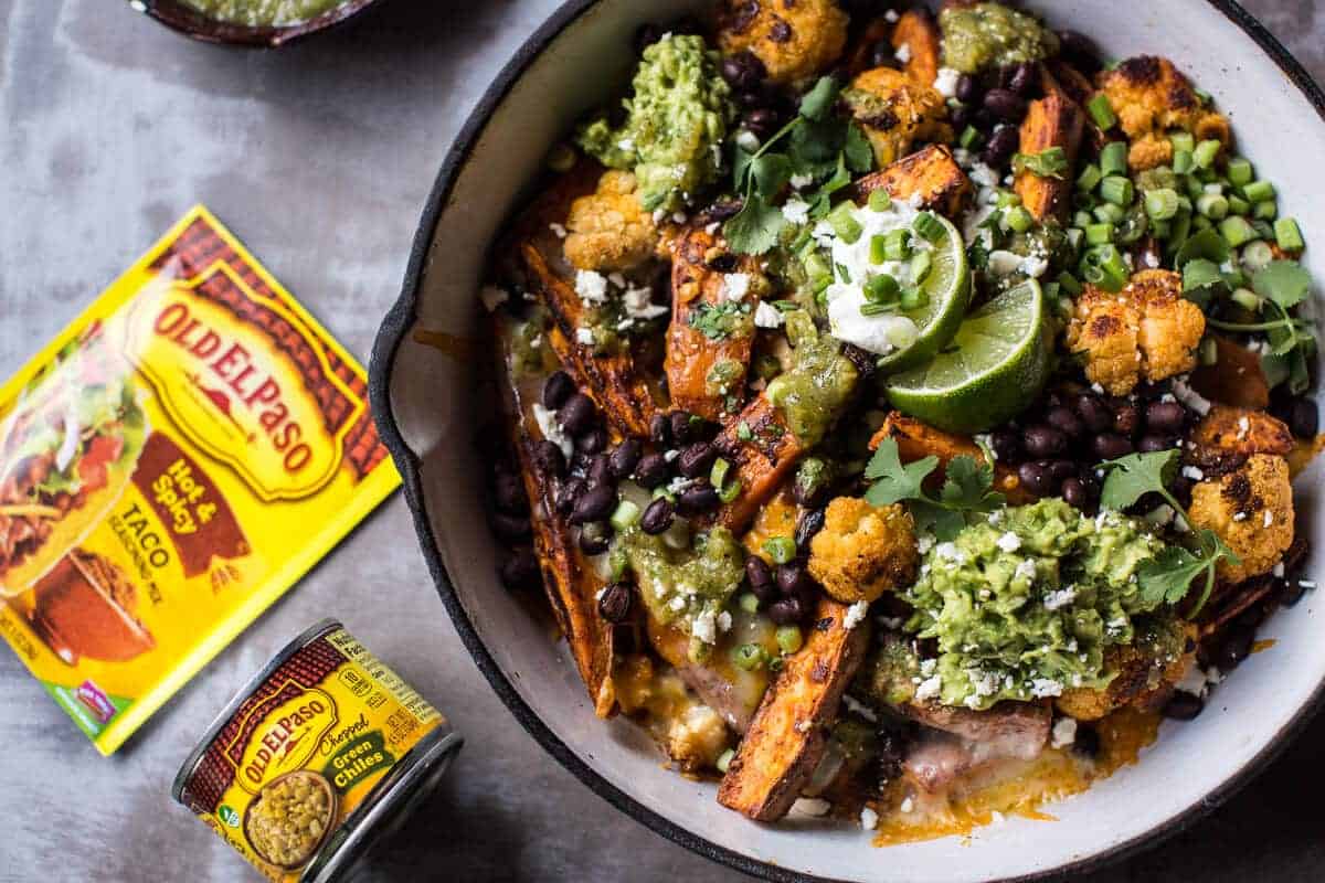 Sweet Potato and Black Bean Nachos with Green Chile Salsa | halfbakedharvest.com @hbharvest