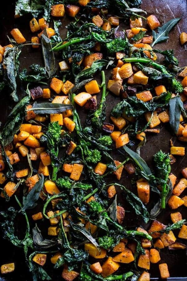 Winter Squash Carbonara with Broccoli Rabe and Sage | halfbakedharvest @hbharvest