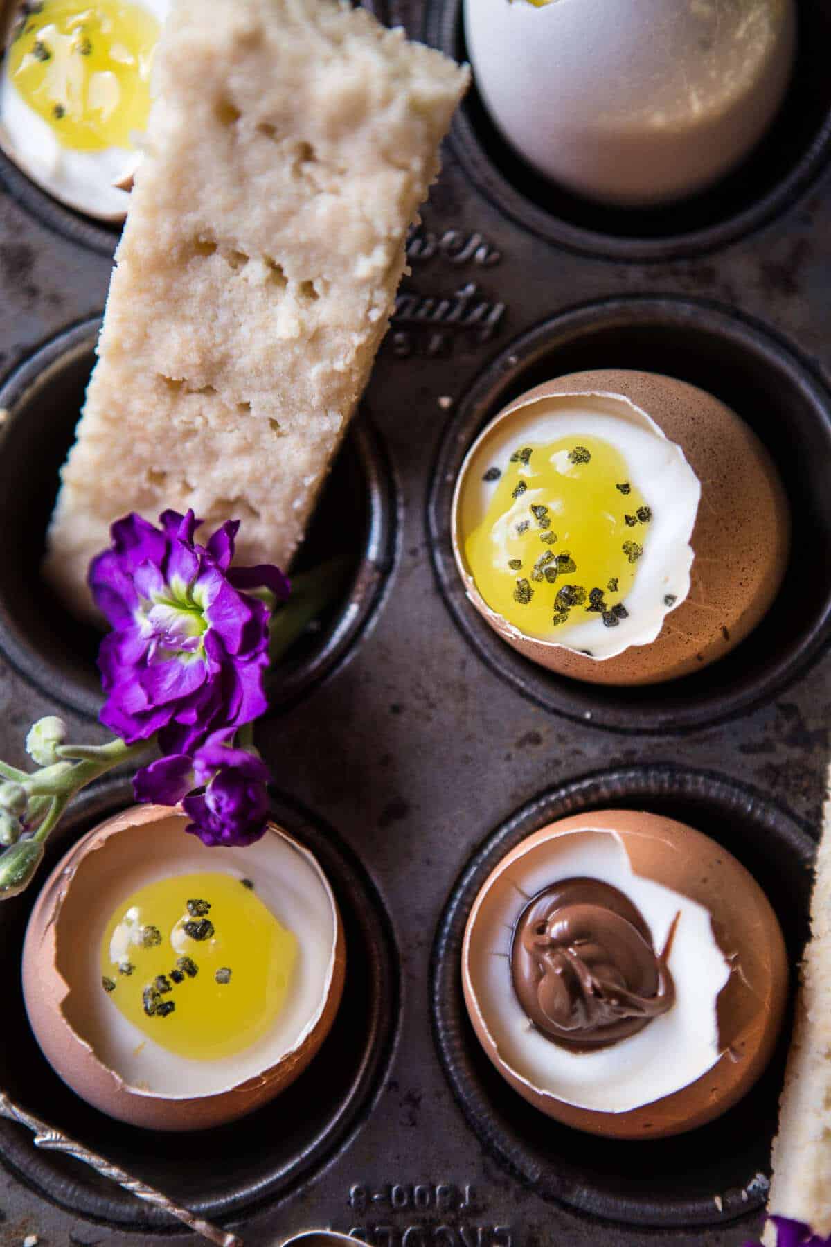 Cheesecake Eggs with Shortbread Soldiers | halfbakedharvest.com @hbharvest